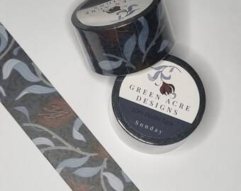 和紙テープ 花柄 ジャーナルブック スクラップブック クラフトプランナー マスキング ギフト 25 mm x 10 m