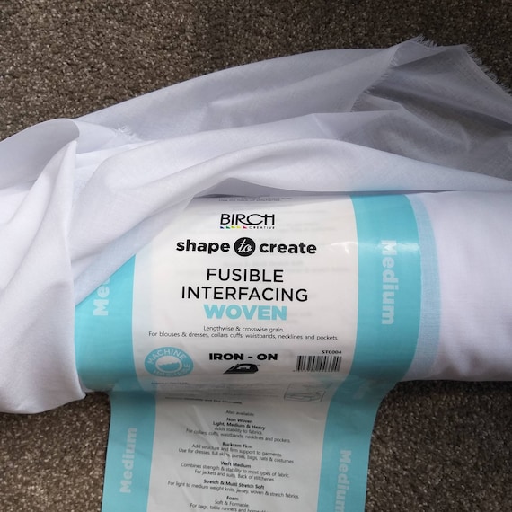 Birch Woven Fusible Interfacing – Medium Weight Iron-On Stabilizer