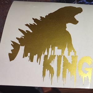 Godzilla &#39;King of Monsters&#39; Autoaufkleber
