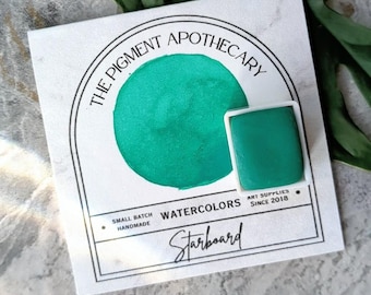 Starboard Blue Green Handmade Watercolor