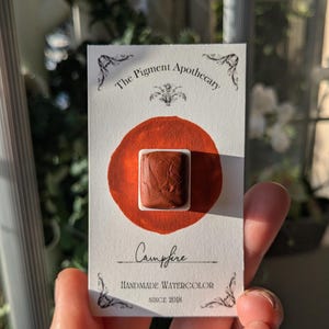 Campfire Orange Handmade Watercolor