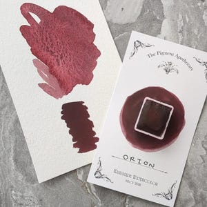Orion Maroon Handmade Watercolor