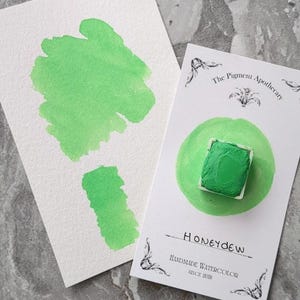 Honeydew Green Handmade Watercolor