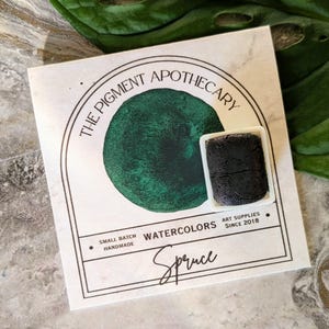 Spruce Green Handmade Watercolor