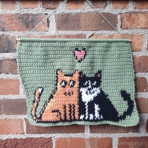 Verliebte Katzen Häkelanleitung