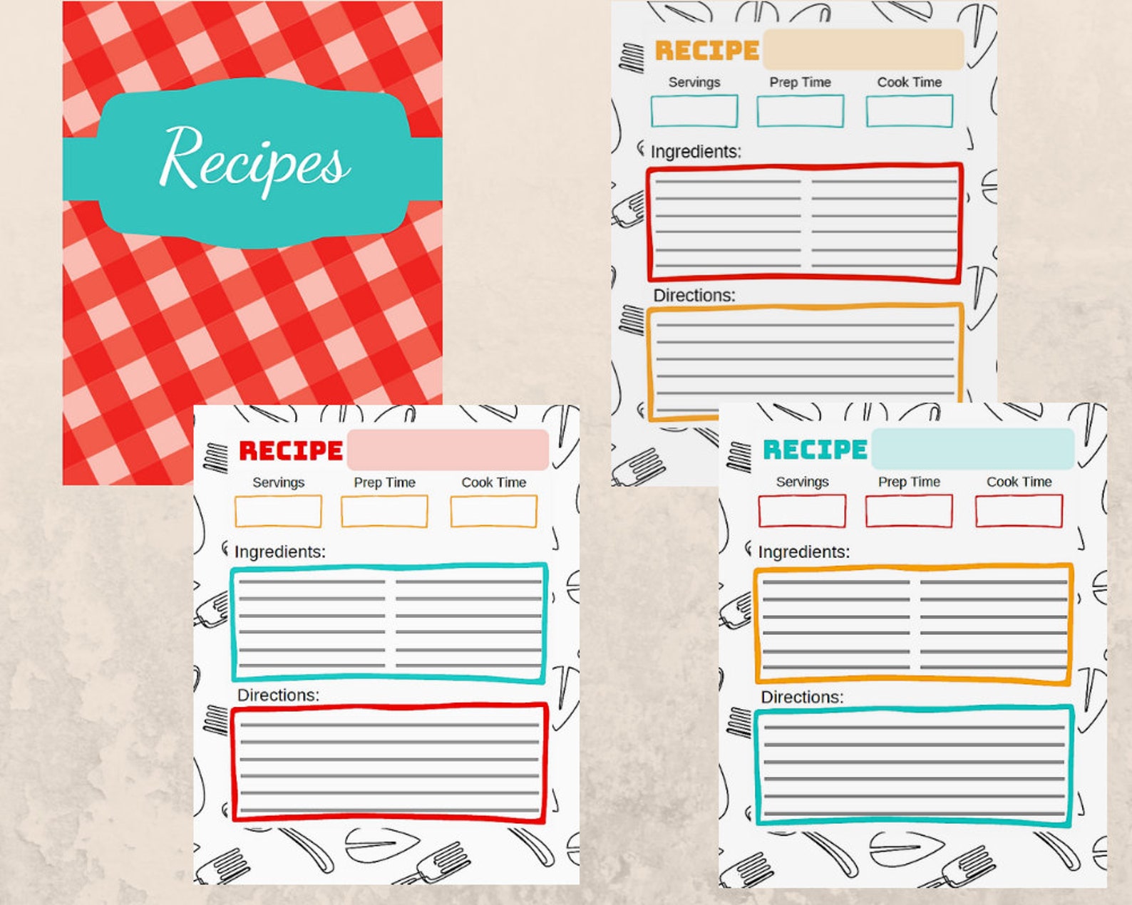 Kitchen Binder - Etsy