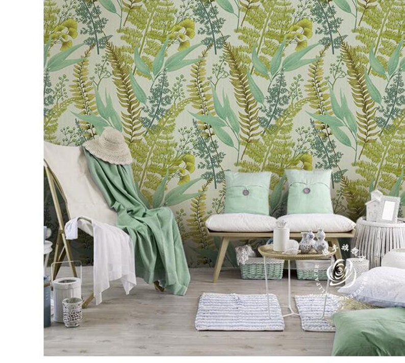 Tropical Plants Wall Mural Wall Decor Wall Decor Rainforest Tropical Plants Wall Mural Hand Painted Tropical Plants Wallpaper Wall Mural