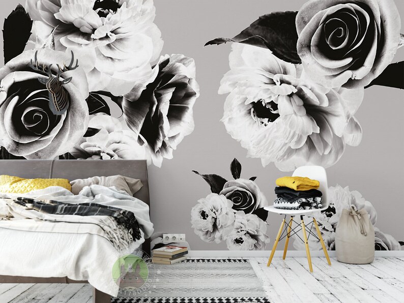 Creative Simple Wall Paintings Black And White image 0