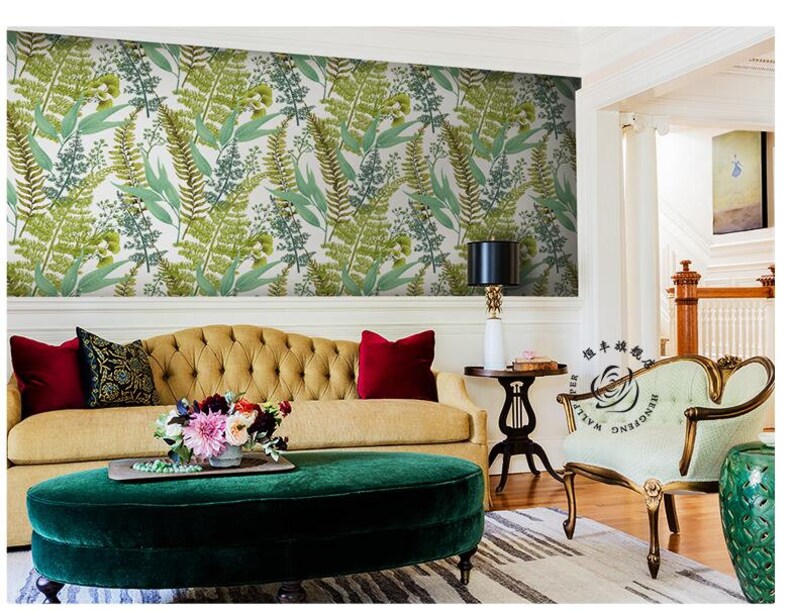 Tropical Plants Wall Mural Wall Decor Wall Decor Rainforest Tropical Plants Wall Mural Hand Painted Tropical Plants Wallpaper Wall Mural