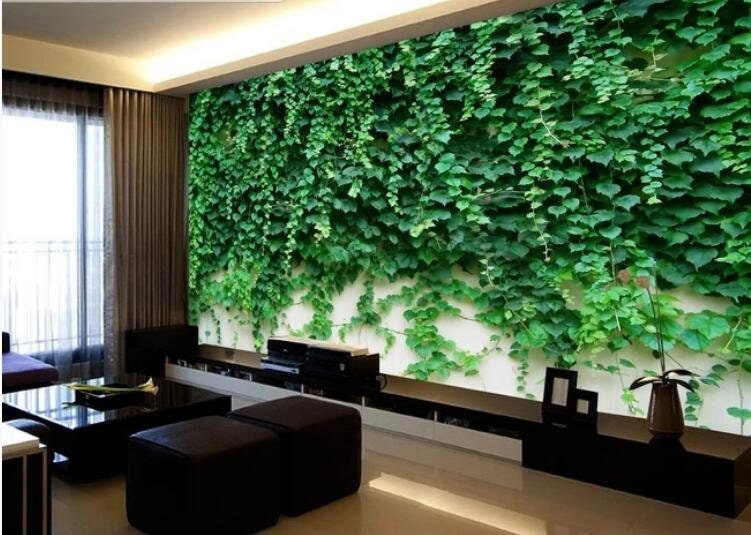 3D Hanging Green Vines Wallpaper Wall Mural Ivy Green Plant - Etsy