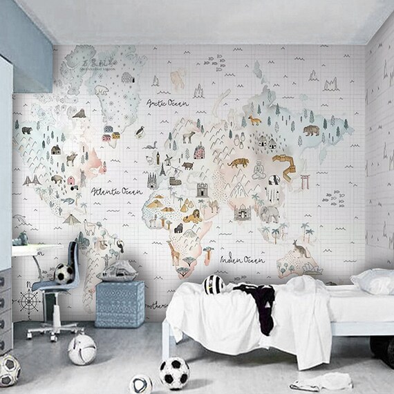 Childrens Removable Wallpaper N243 Removable PrePasted Temporary