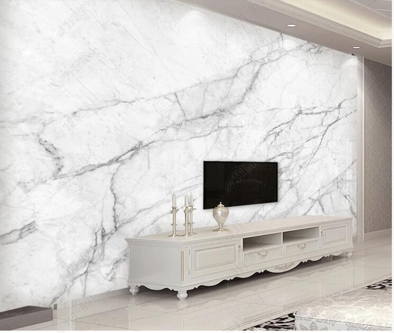 Light Grey Marble Wallpaper Wall Mural Textured Marble Wall - Etsy