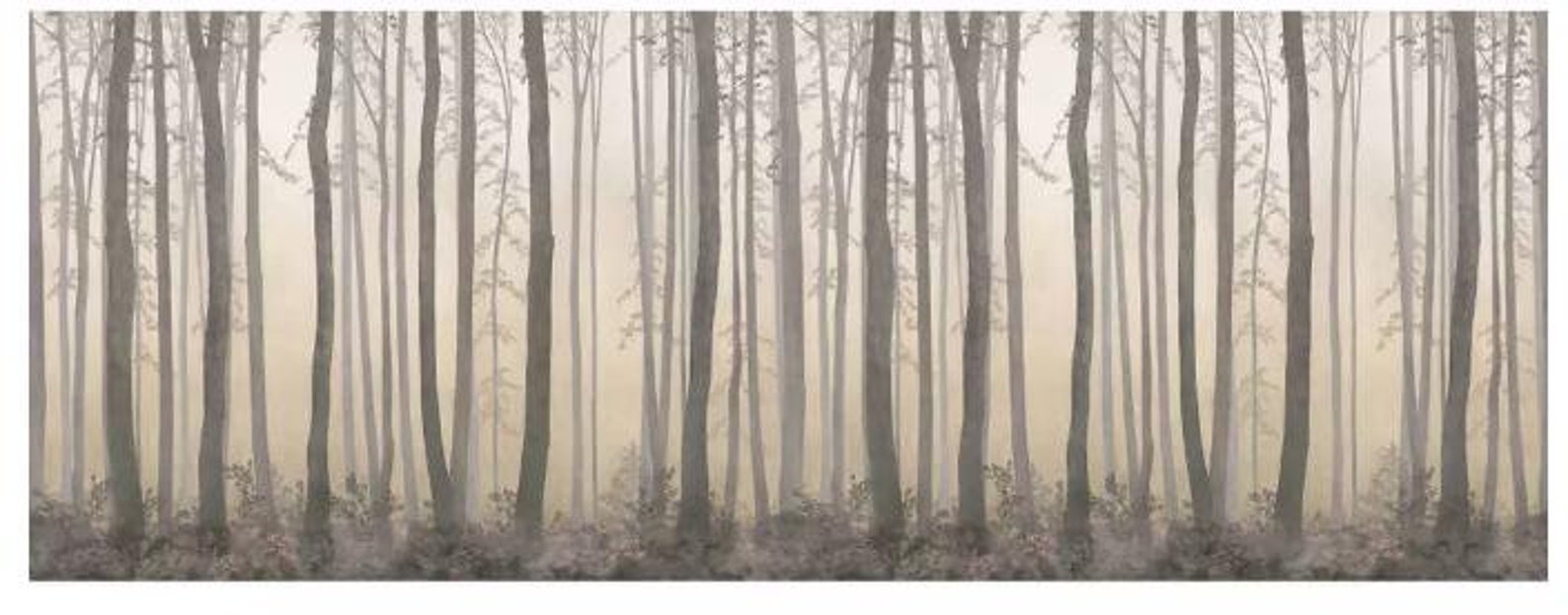 Planche à Découper En Verre Coloray 60x52cm - Motif Forêt Abstraite, Design Moderne