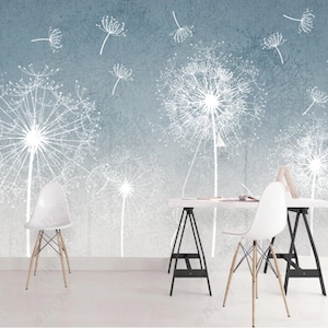 Original Plants Dandelion Wallpaper Wall Mural Wall Decor