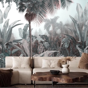 Tropical Rainforest Wallpaper: Jungle Plants Wall Mural