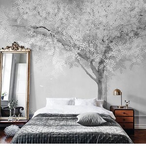 European Creative Abstract Tree Wallpaper Wall Mural One | Etsy