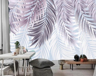 Hängende Palmenblätter Tapete Wandbild für Wohnzimmer Schlafzimmer Wanddekor