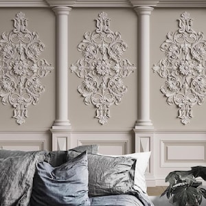 3D Classic Column Wallpaper Wandbild: Europäischer Stil Carving Wanddekor