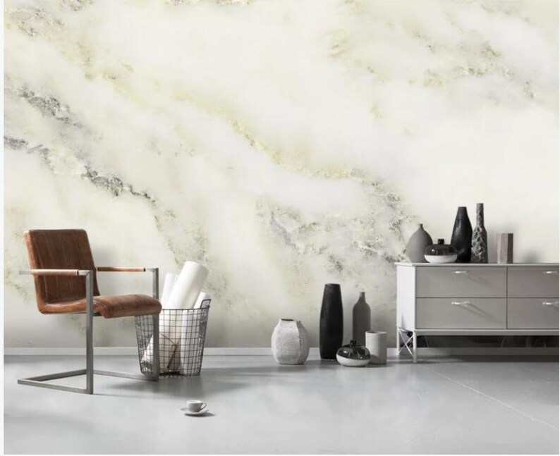 Brilliant Abstract Marble Wallpaper Wall Mural Marble Etsy