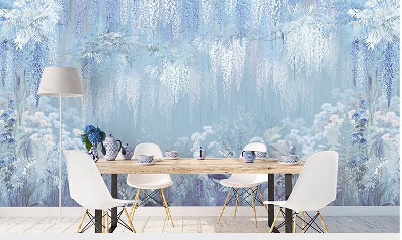 Oil Painting Abstract Cane Vine Wall Mural Wallpaper Hand | Etsy