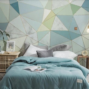 Irregular Geometric Wallpaper Wall Mural, Geometric Wall Mural Wall Decor