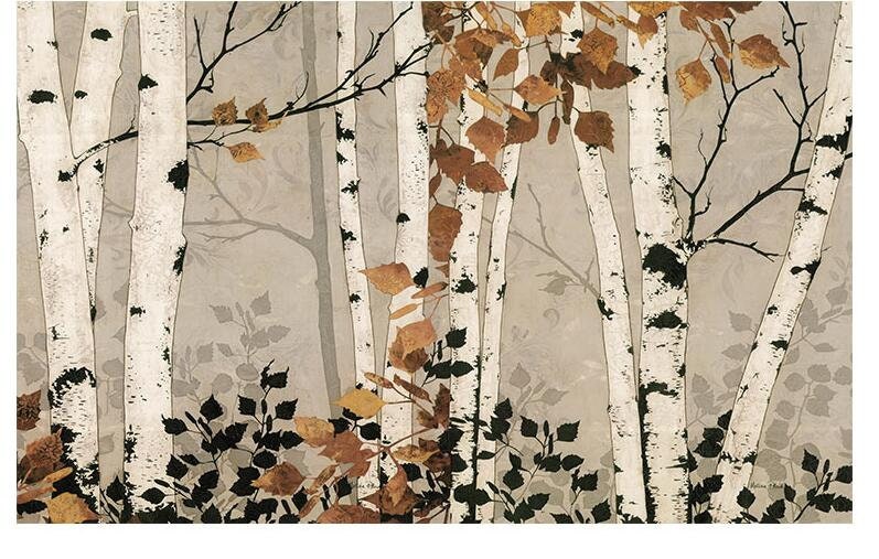 Papier peint Forest Reverb - 100 x 70 cm | Leroy Merlin