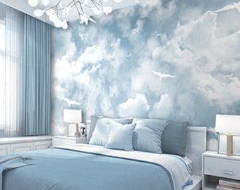 Sky Scene Wallpaper - Etsy Singapore Sky Scene Wallpaper - Etsy Singapore