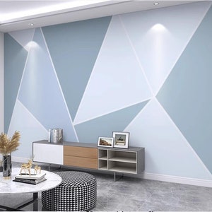 Decorazione murale moderna della carta da parati geometrica astratta