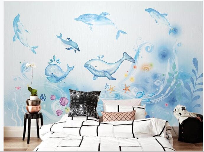 Sea Ocean Under Sea World Kids Nursery Wallpaper Wall Mural - Etsy