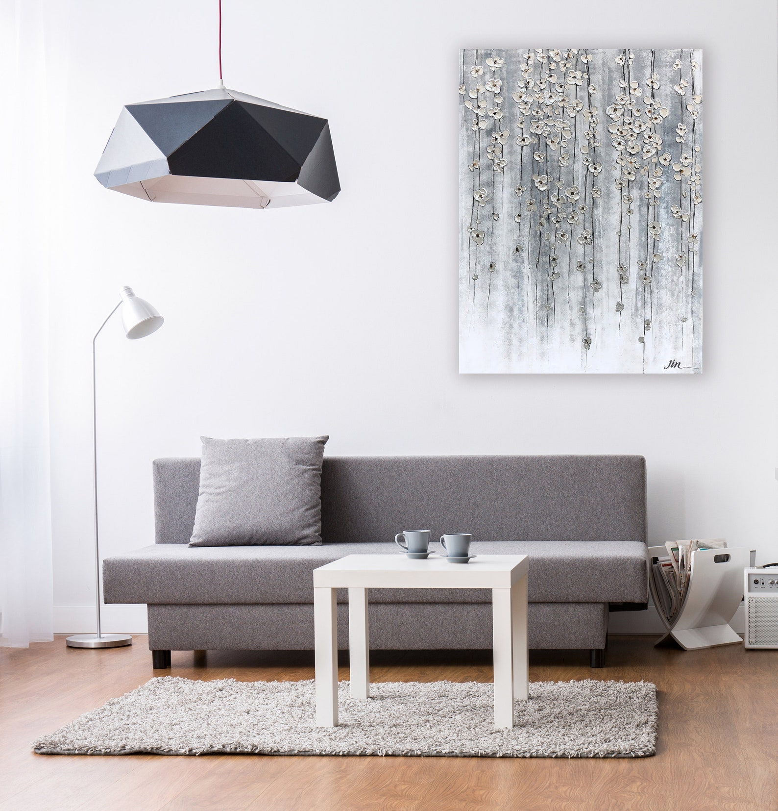 Hand Painted Art bayland Collection Abstract Wall Etsy