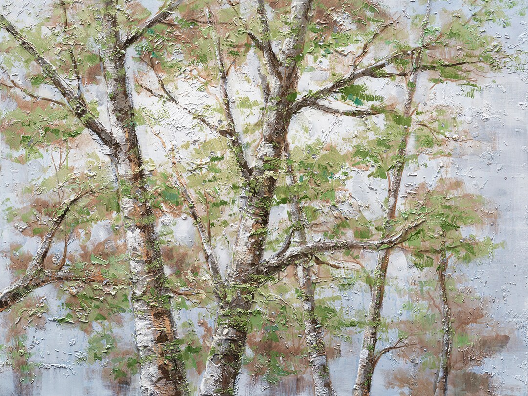 Original Spring Woods Oil Painting on Wrapped Canvas - Etsy