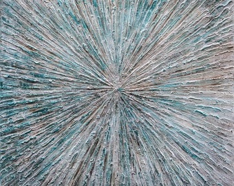 Hand-Painted Abstract Blu-ray Canvas Wall Art