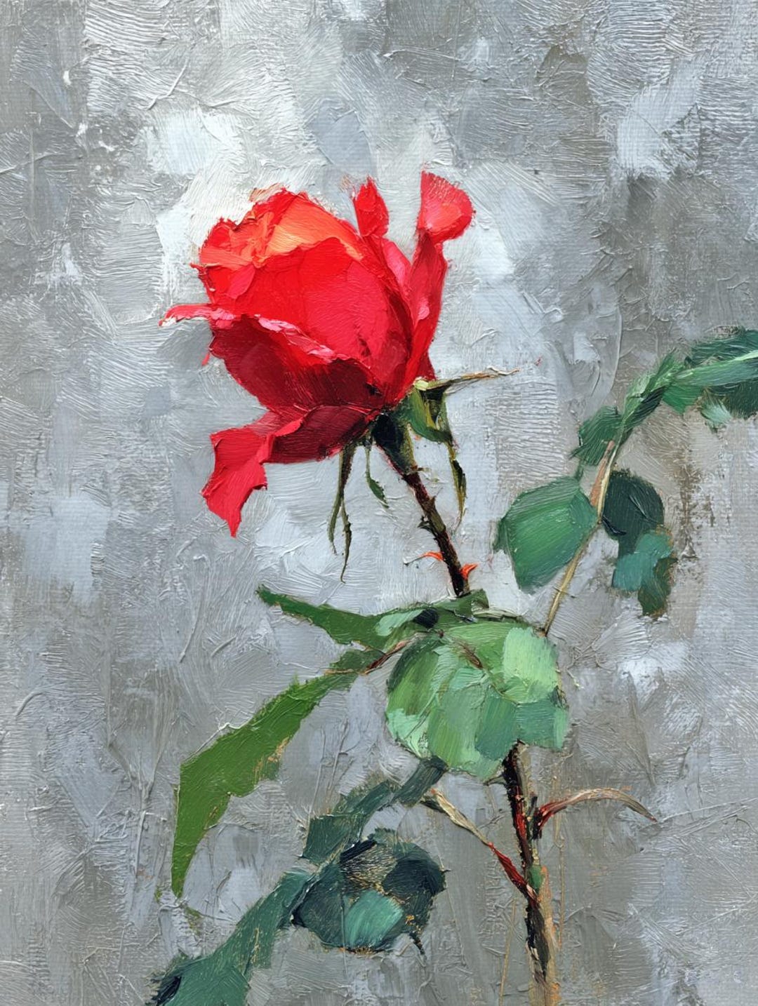 Original Red Rose Oil Painting Textured Floral Canvas Wall Art Etsy Original Red Rose Oil Painting Textured Floral Canvas Wall Art Etsy