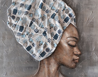 Abstract Woman Canvas Print: Modern Gallery Wall Art