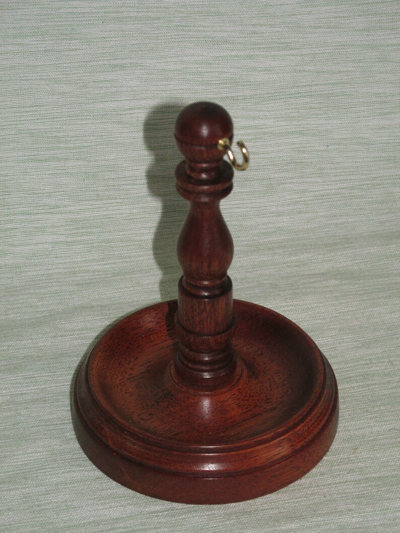 Pocket Watch Stand Dark Oak Hardwood Hanger Wooden Display Etsy
