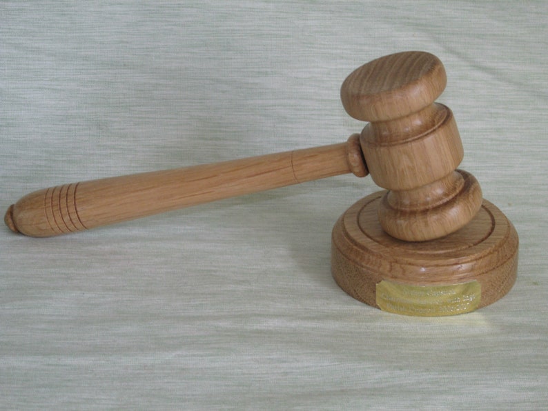 Gavel & Block Engraved Free Traditional Full Size Auctioneer Etsy