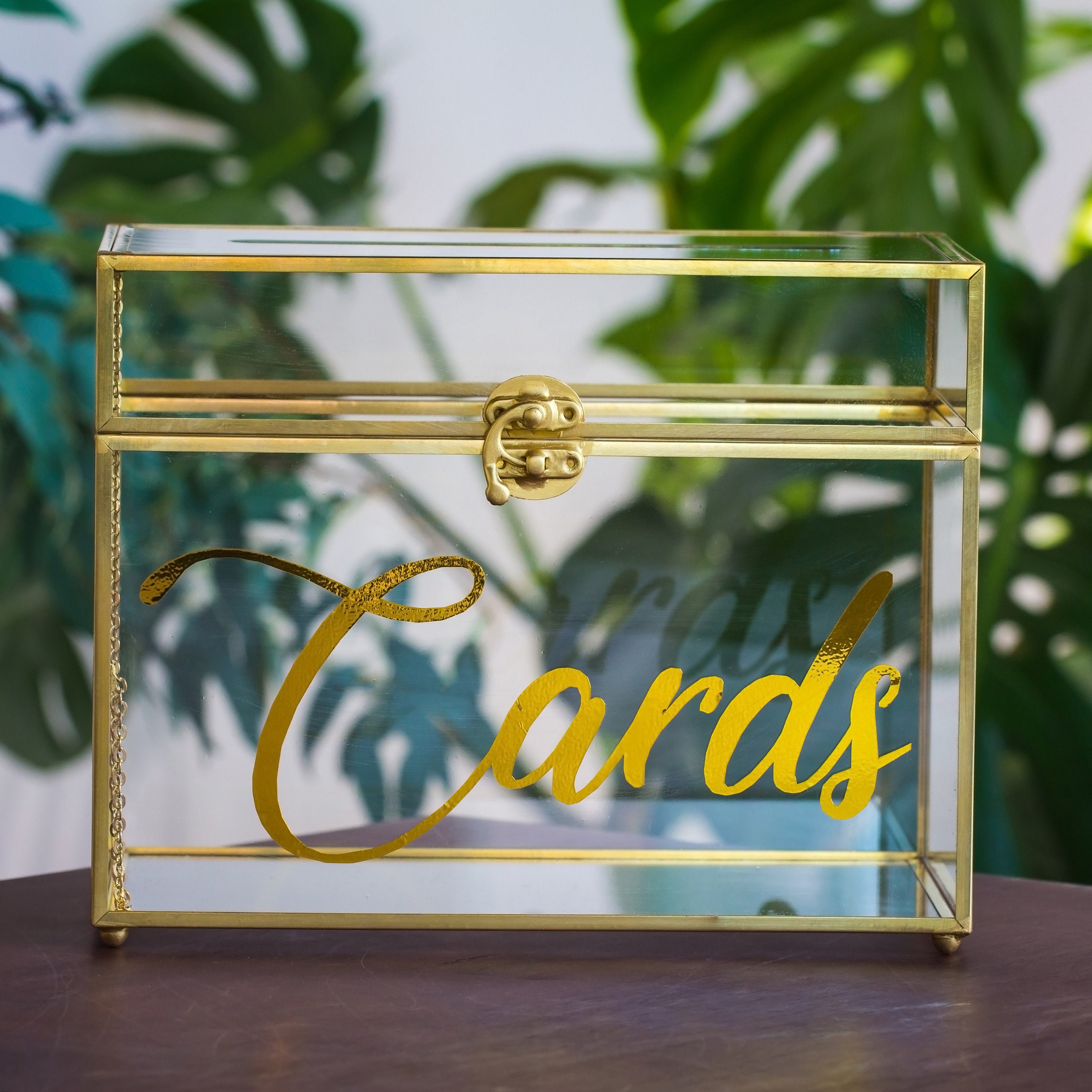 Cards Vinyl Decal for Wedding Card Box Gold Metalic Gold Etsy Australia