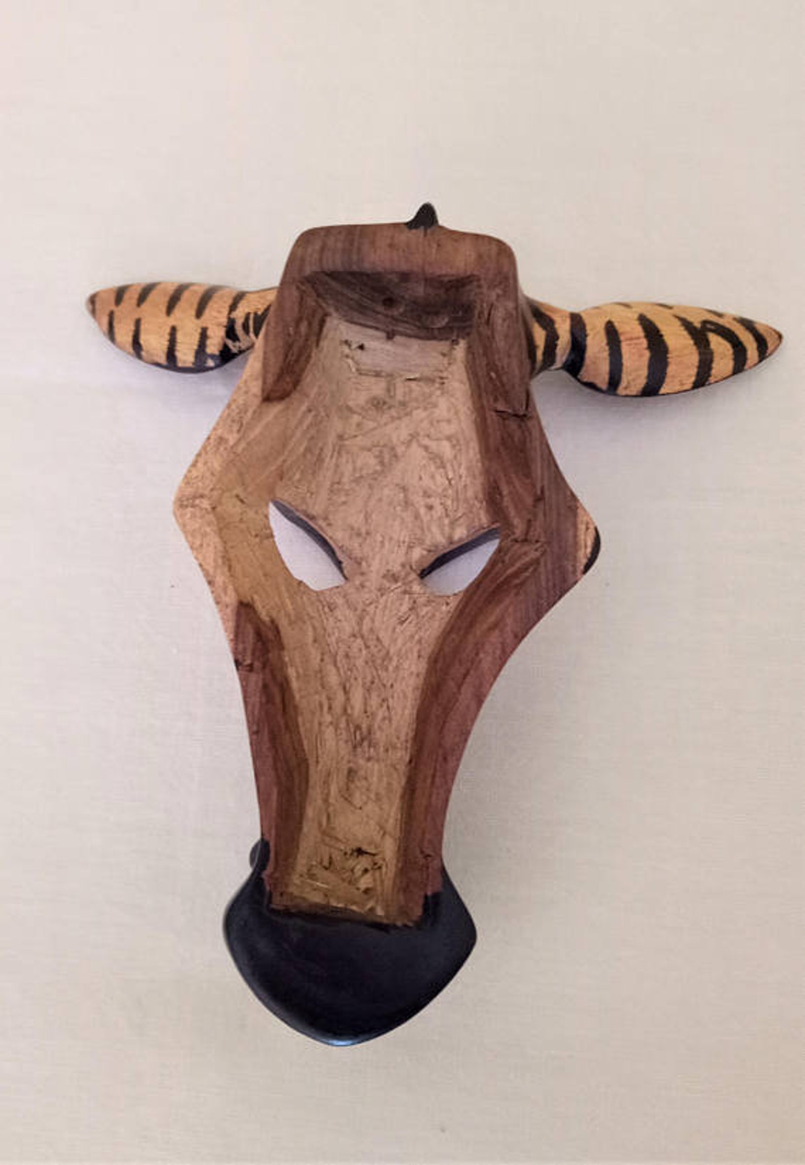 Wooden african zebra mask Mini zebra maskbeach decoration Etsy