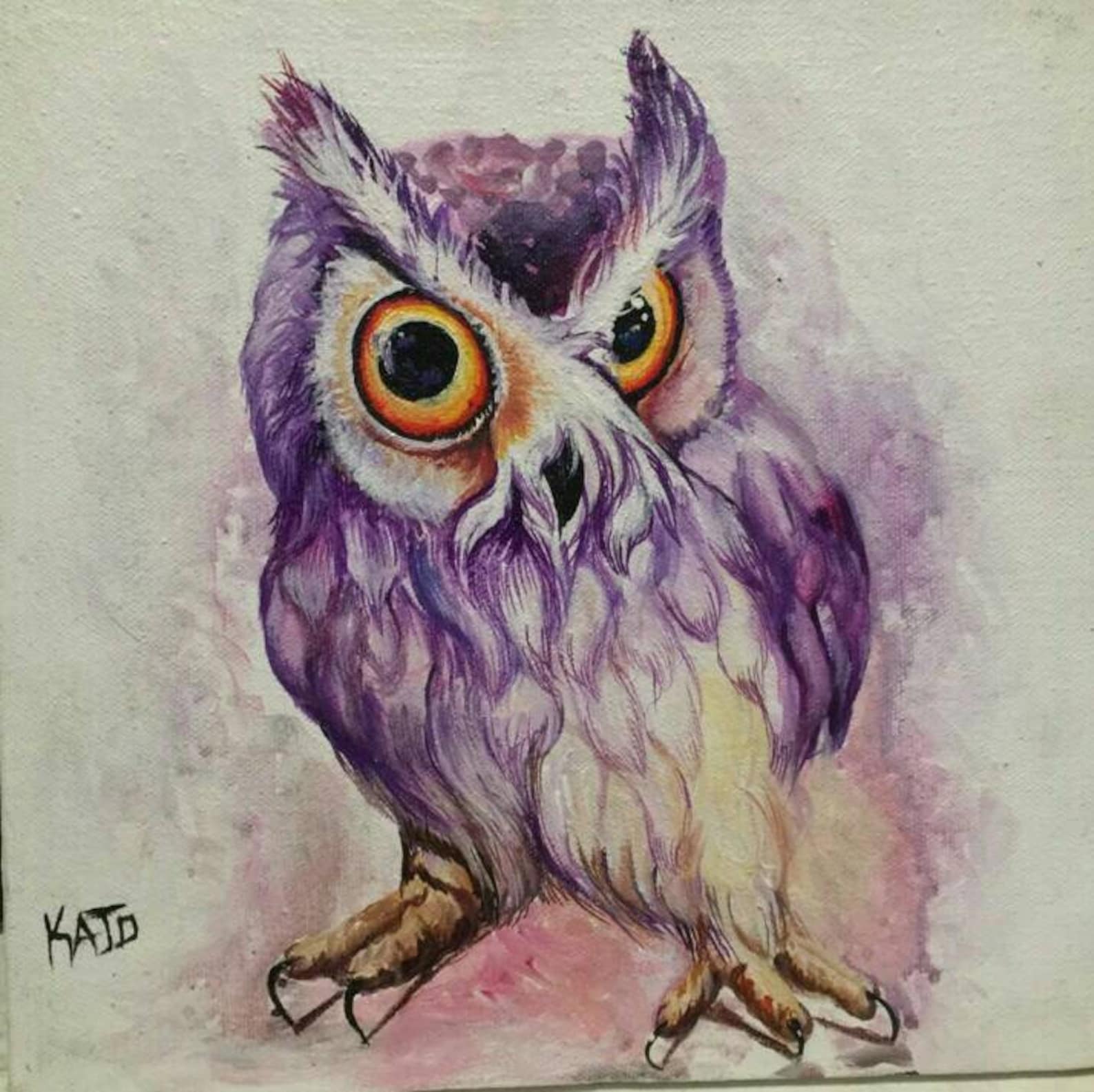Owl Art Abstract Watercolor Art Watercolor owl Bird art | Etsy