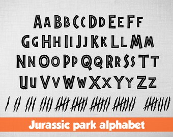 Jurassic park font | Etsy