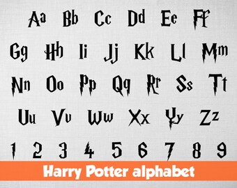 Download Harry potter font svg | Etsy