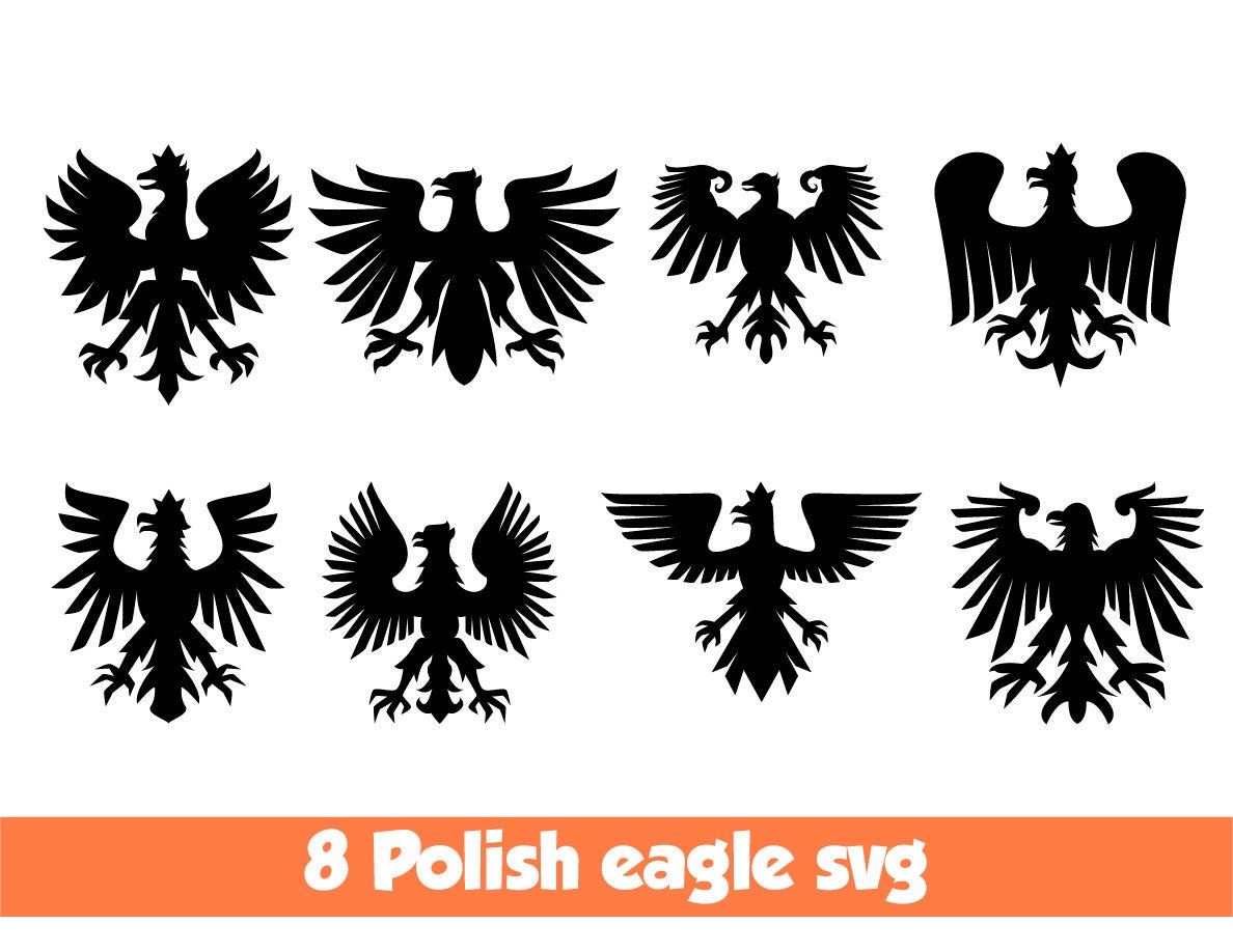 Polish Eagle svg Eagle Silhouette svg Poland svg Polish Eagle | Etsy