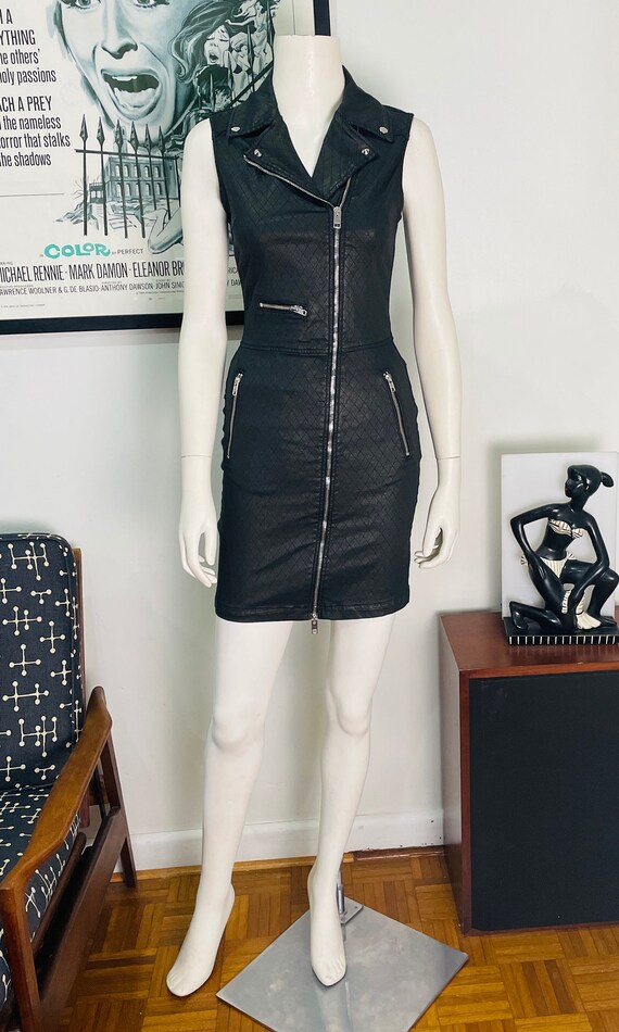 Diesel leather dress cheap