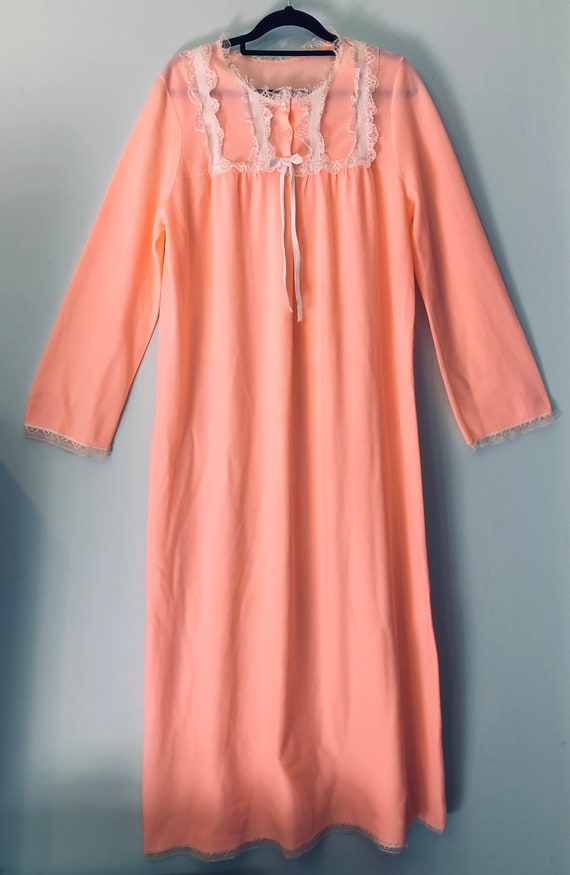 70s neon-pastel pink night dress