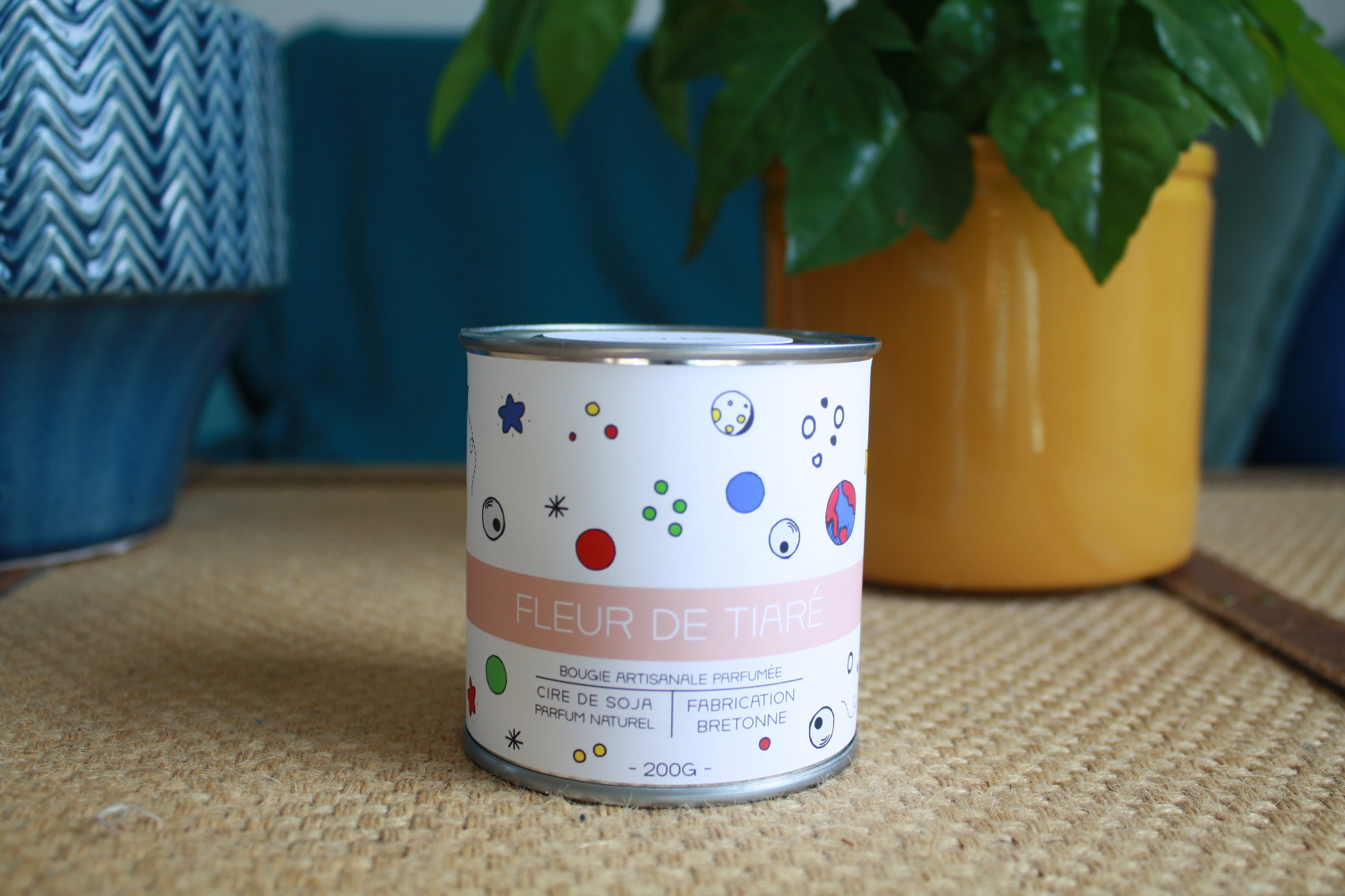 Fleur de Tiaré - Bougie Naturelle Parfumée en Cire Soja