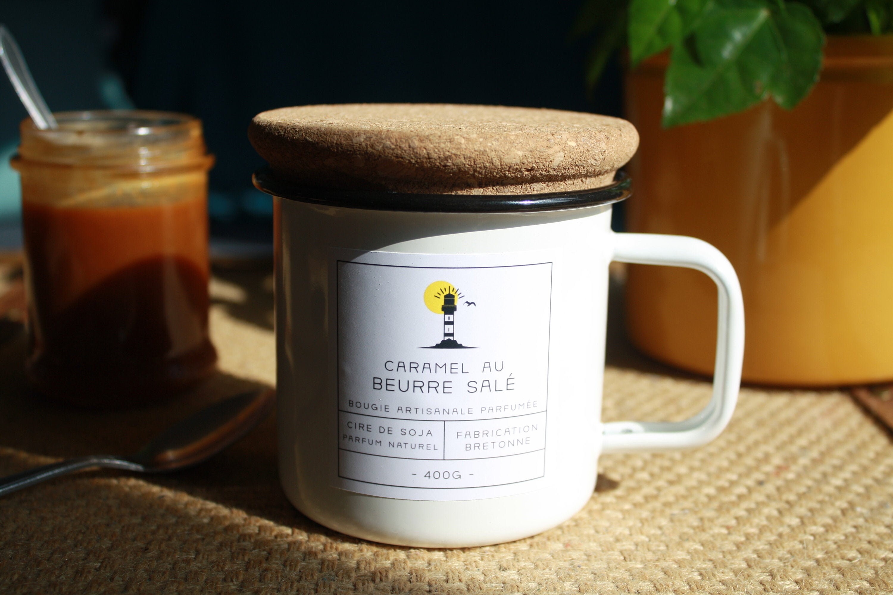 Caramel Au Beurre Salé - Bougie Naturelle Parfumée en Cire de Soja