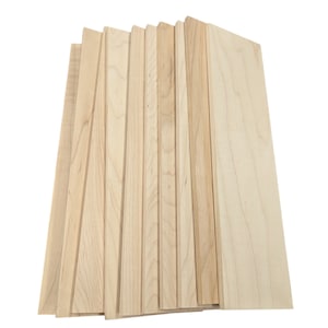 Ten (10)  thin hard maple boards