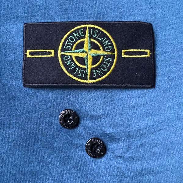 Stone Island-patchbadge met twee knoppen