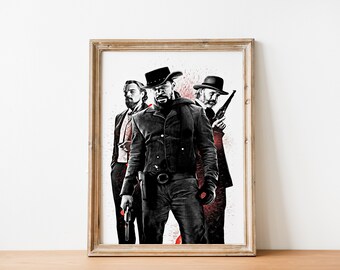 Stampa su poster da parete dal film Django Unchained,/ Leonardo DiCaprio,/ 30/ cm x 43/ cm