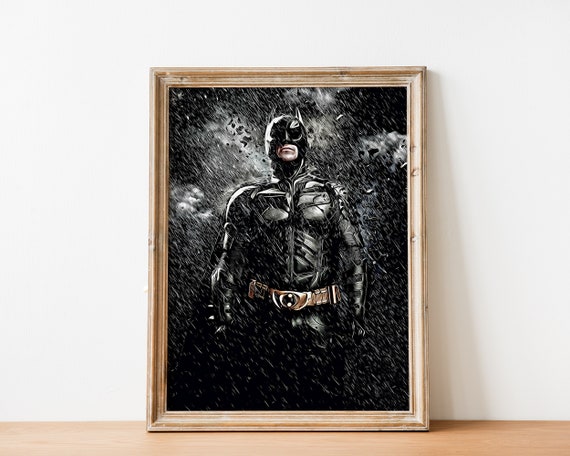 Cool Batman Poster Free Shipping Batman Poster Batman Etsy